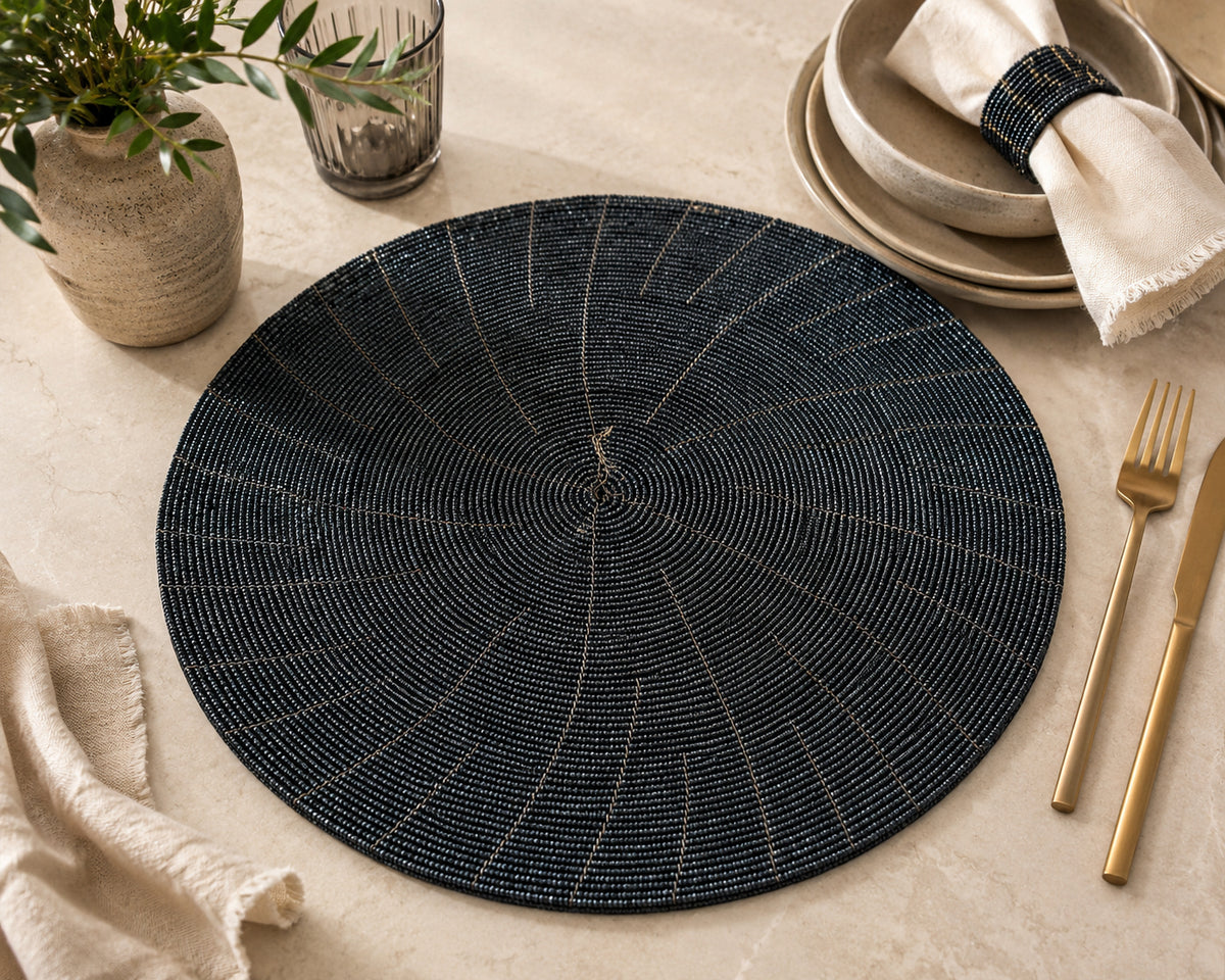 Tanzanian Hand Beaded Placemats – Set of 6