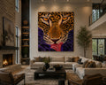 Hand Painted African Oil Painting on Canvas 32" X 36" Unframed