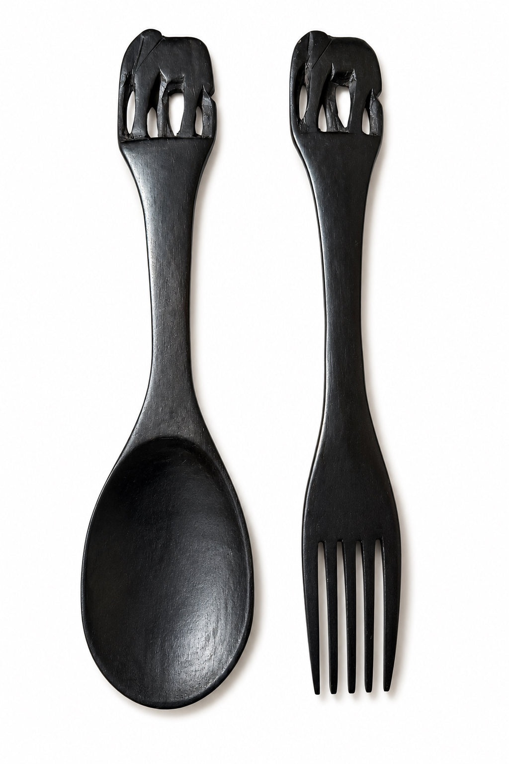 Hand Carved Elephant Wooden Utensils