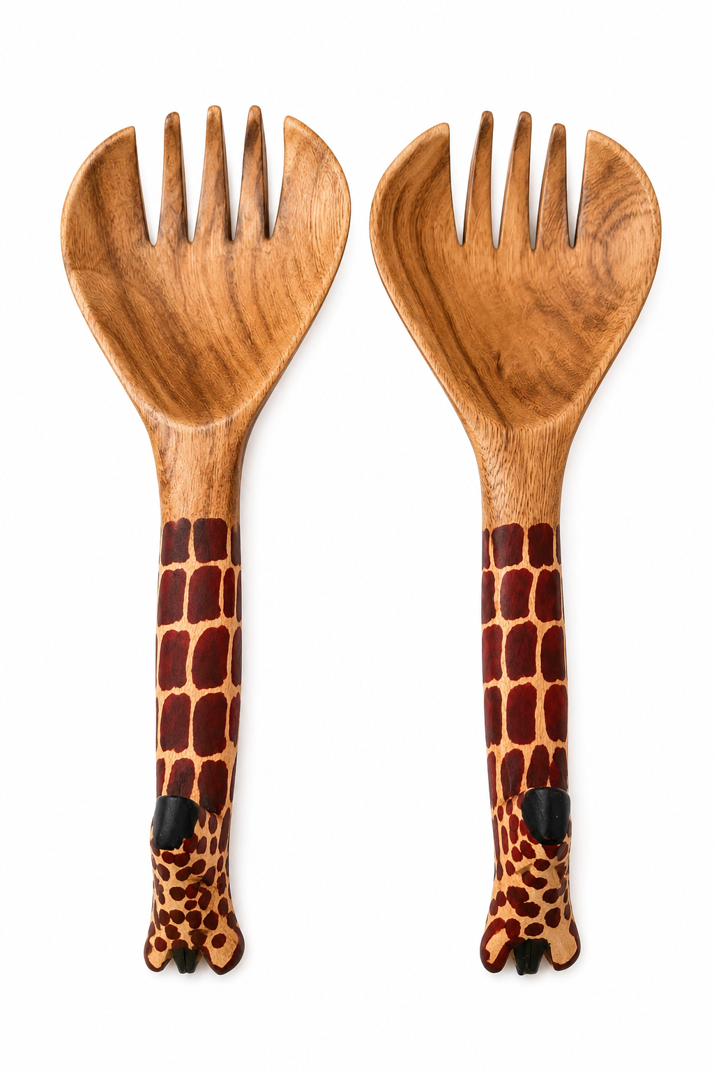 Hand Carved Giraffe Utensils