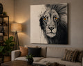 Hand Painted African Oil Painting on Canvas 35" X 40" Unframed