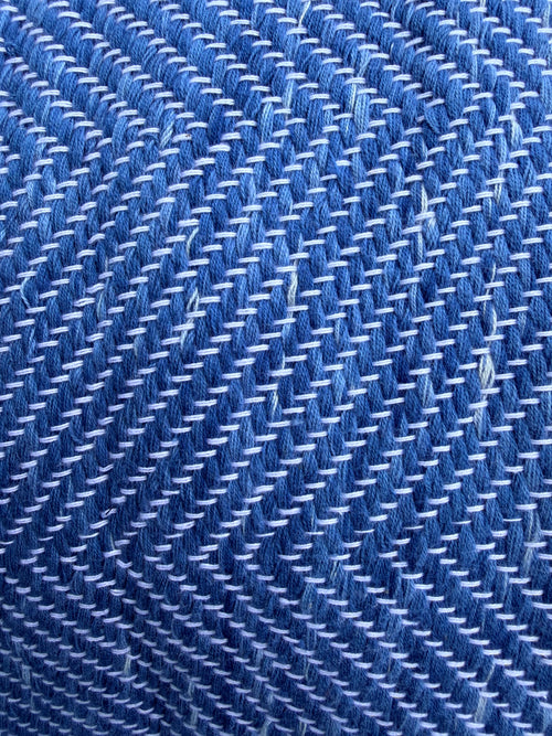 Blue Hand-Woven Blanket 160CM X 220CM