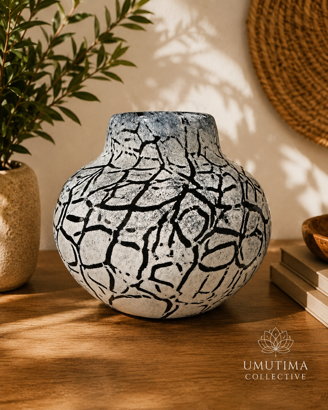 Hand Blown Glass Vase