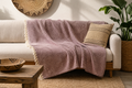 Purple Hand-Woven Blanket 160CM X 220CM